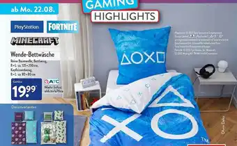 Aldi Nord Minecraft wende-bettwäsche Angebot