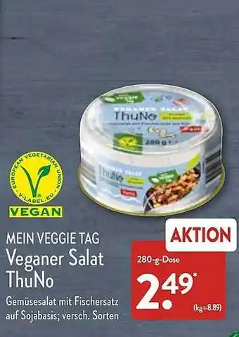 Aldi Nord Mein veggie tag veganer salat thuno Angebot