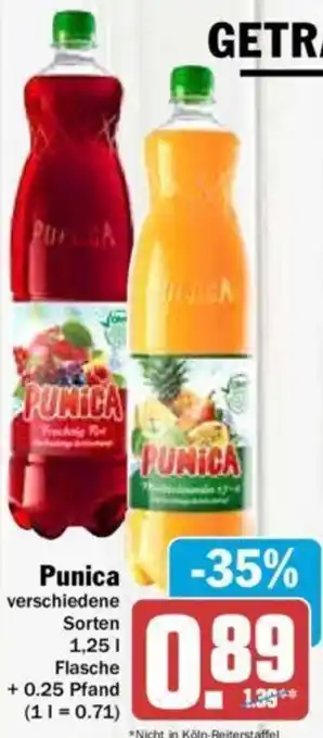 Hit Punica 1,25 L  Flasche Angebot