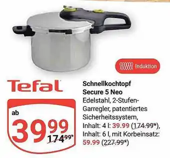 Globus Schnellkochtopf secure 5 neo tefal Angebot