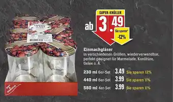 Scheck-in-Center Einmachgläser Angebot