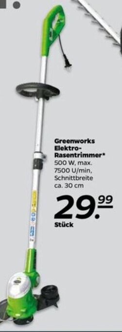 NETTO Greenworks Elektro Rasentrimmer Angebot