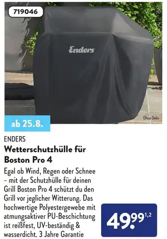 Aldi Nord Enders Wetterschutzhülle für Boston Pro 4 Angebot