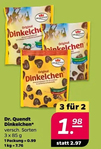 NETTO Dr. Quendt Dinkelchen 3*85g Angebot