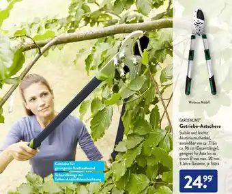 Aldi Süd Gardenline Getriebe Astschere Angebot