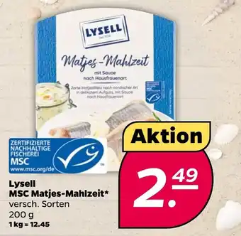 NETTO Lysell MSC Matjes-Mahlzeit 200g Angebot