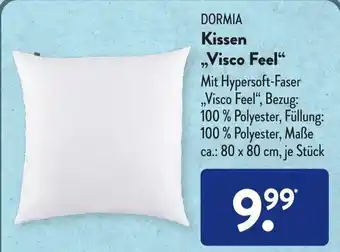 Aldi Süd Dormia Kissen Visco Feel Angebot