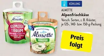 Aldi Süd Almette Alpenfrischkäse 125, 140 oder 150 g Packung Angebot