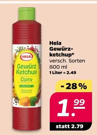 NETTO Hela Gewurzketchup 800ml Angebot