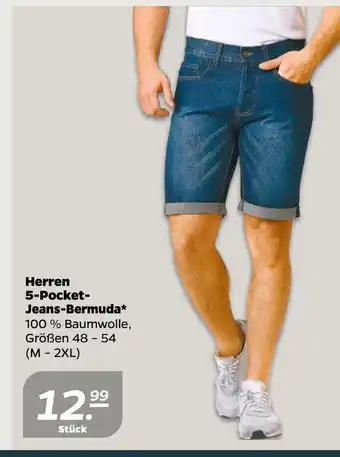 NETTO Herren 5-Pocket-Jeans-Bermuda 48-54 Angebot