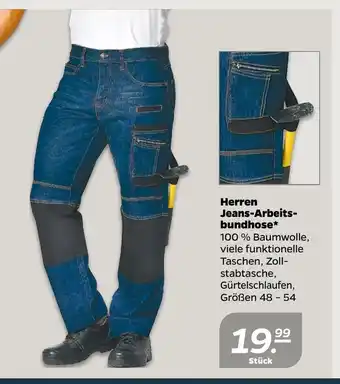 NETTO Herren Jeans-Arbeitsbundhose 48-54 Angebot