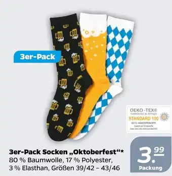 NETTO Socken Oktoberfest 3 Paar 39/42-43/46 Angebot