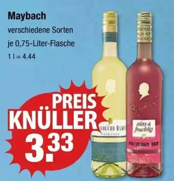 V Markt Maybach 0,75 Liter Flasche Angebot