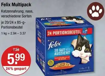 V Markt Felix Multipack 20/24 x85 g Angebot