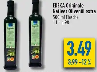 diska Edeka Originale Natives Olivenöl Extra 500 ml Flasche Angebot