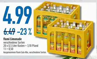 diska Flumi Limonade 20x0,5 Liter Kasten Angebot