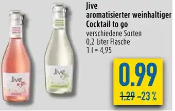 diska Jive aromatisierter weinhaltiger Cocktail to go 0,2 Liter Flasche Angebot