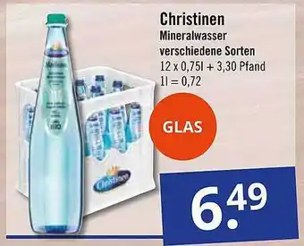 GetränkePartner Christinen mineralwasser Angebot