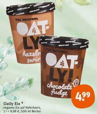 tegut Oatly Eis 500 ml Becher Angebot