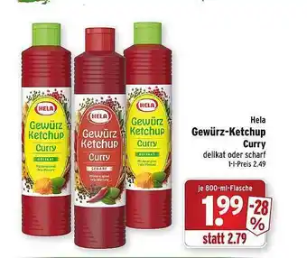 Wasgau Hela gewürz ketchup curry Angebot