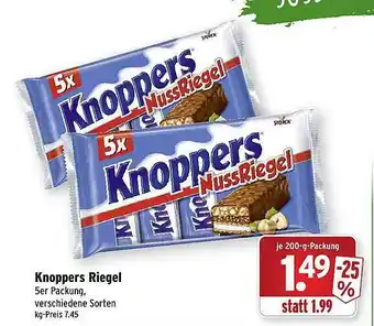 Wasgau Knoppers riegel Angebot