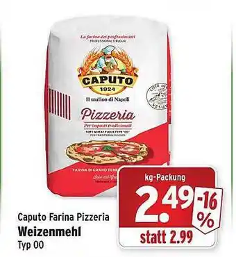 Wasgau Caputo farina pizzaria weizenmehl Angebot