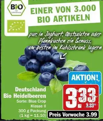 Hit Deutschland bio heidelbeeren Angebot