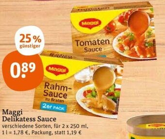 tegut Maggi Delikatess Sauce Angebot