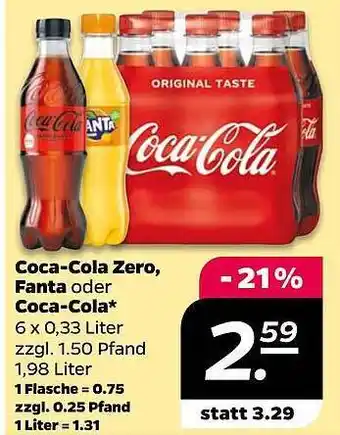 Pfennigpfeiffer Coca-cola zero, fanta oder coca-cola Angebot