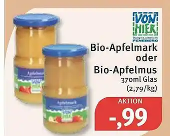 Feneberg Von hier bio-apfelmark oder bio-apfelmus Angebot