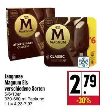 Kupsch Langnese magnum eis Angebot