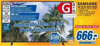 expert Techno Land Samsung GU 70 AU 8079 UXZG Angebot