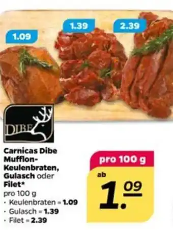 NETTO Carnicas Dibe Mufflon Keulenbraten, Gulasch oder Filet 100g Angebot