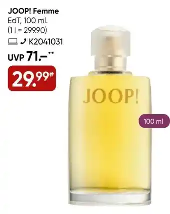 Galeria JOOP! Femme EdT, 100 ml Angebot