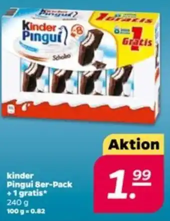 NETTO Kinder Pingui 8er Pack +1 gratis 240g Angebot