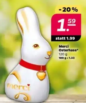 NETTO Merci Osterhase 120g Angebot