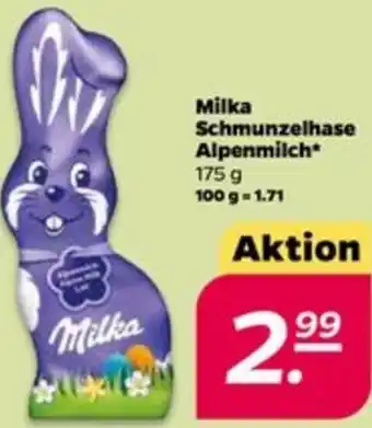 NETTO Milka Schmunzelhase Alpenmilch 175g Angebot