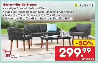 Netto Marken-Discount Gartenmöbel set neapel Angebot