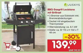 Netto Marken-Discount Bbq gasgrill louisiana it grillrost Angebot