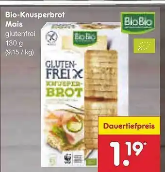 Netto Marken-Discount Bio-knusperbrot mais Angebot