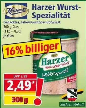 Norma Keunecke harzer wurst-spezialität Angebot