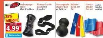 Norma Dittmann fußmassageroller, fitness-elastikband, massagerolle double ball, rubberband 3er-set oder fitness-bänder 2er-set Angebot