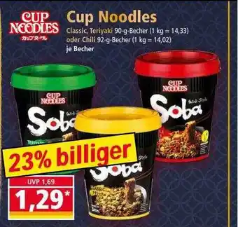 Norma Cup noodles Angebot