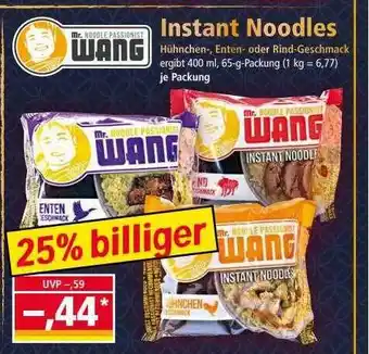 Norma Wang instant noodles Angebot