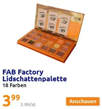 Action FAB Factory Lidschattenpalette 18 Farben Angebot