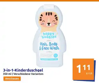 Action Happy Bubbles 3in1 Kinderduschgel 350ml Angebot