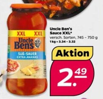 NETTO Uncle Ben's Sauce XXL 745-750g Angebot