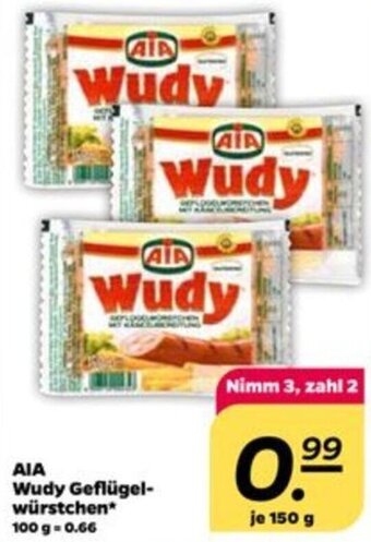 NETTO AIA Wudy Geflügelwürstchen 150g Angebot