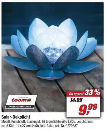 toom Baumarkt Solar Dekolicht Angebot