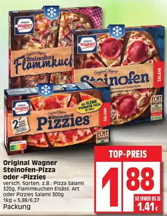 Edeka Original Wagner Steinofen Pizza oder Pizzies Angebot